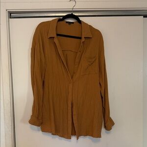 Women's Button Down Shirt in Tan